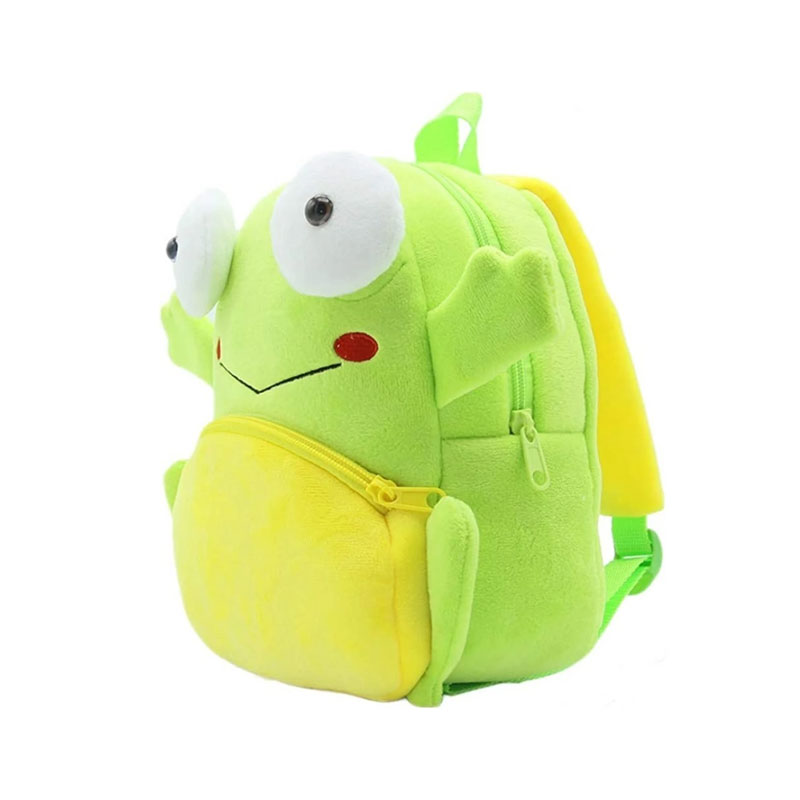 Sac A Dos Peluche Enfant 3d Modele Grenouille Vue Biais