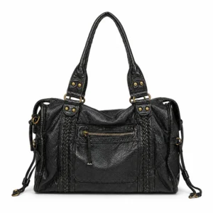 Sac Cours Effet Cuir Lave Rock Roxane 2 Anses