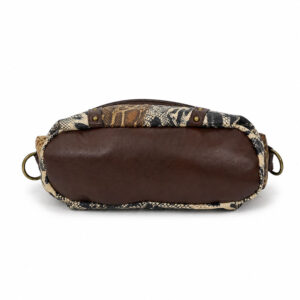 Sac Hobo Imprime Serpent Leopard Vue Dessous