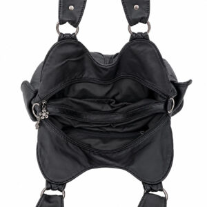 Sac Besace Cours Multi Poches Grunge Vue Interieure
