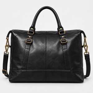 Sac Voyage Weekend Cuir Brad Noir