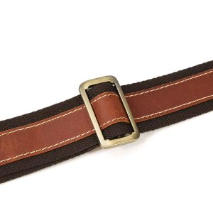 Serviette Cuir Crazy Horse Homme Eredito Marron Ceinture Reglable