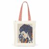 Tote Bag Portrait Meduse Anses Ethniques Rouges